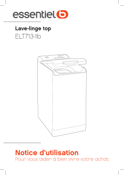 Essentielb ELT713-1b Lave linge top Owner's Manual