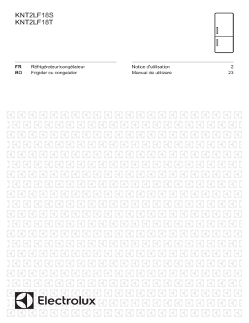 Owner's manual | Electrolux KNT2LF18S Réfrigérateur combiné encastrable Manuel du propriétaire | Fixfr