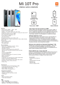 Xiaomi Mi 10T Pro Gris 5G Smartphone Product fiche