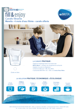 Brita Carafe Marella blanche Carafe filtrante Product fiche