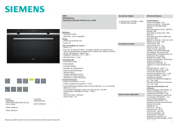 Siemens VB578D0S0 IQ500 Four encastrable Product fiche