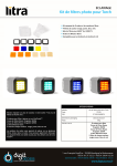 Litra jeu de 5 supports et filtres couleur Filtre Product fiche