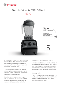 Vitamix E310 EXPLORIAN Blender Product fiche