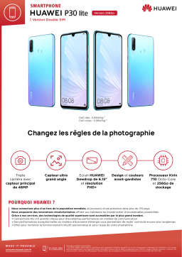 Huawei P30 Lite XL Noir Smartphone Product fiche