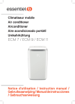 Essentielb ECM 11 Climatiseur Owner's Manual