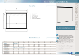 Oray Super Gear HC 125x 200 Ecran de projection Product fiche