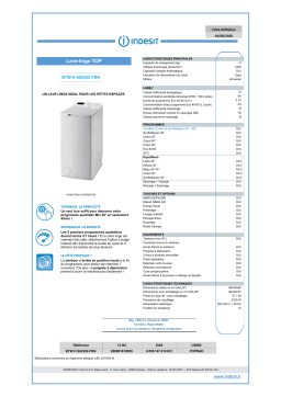 Indesit BTWHS62300FRN Lave linge top Product fiche