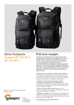 Lowepro photo Fastpack 150 AW II noir Sac à dos Product fiche