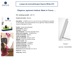 Dayvia White072 Luminothérapie Product fiche