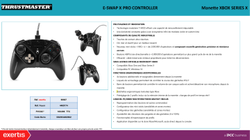 Product information | Thrustmaster E-SWAP X PRO CONTROLLER Manette Product fiche | Fixfr