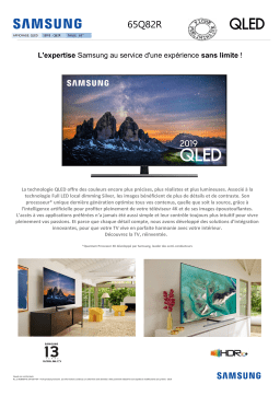 Samsung QE65Q82R TV QLED Product fiche