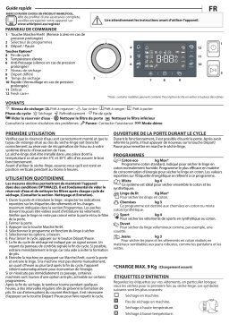 Whirlpool FFTBM229X2BFR Sèche linge pompe à chaleur Owner's Manual