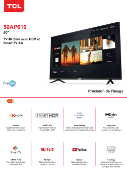 TCL 50AP610 TV LED Product fiche