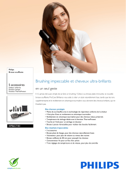 Philips HP8657/00 Brosse soufflante Product fiche