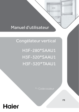 Haier H3F-280WSAAU1 Congélateur armoire Owner's Manual