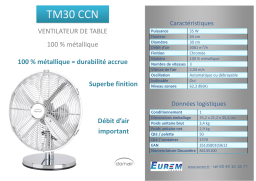 Domair TM30 CCN Ventilateur Product fiche