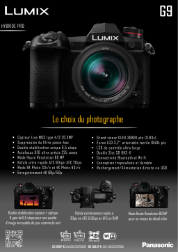 Panasonic Lumix DC-G9 nu Appareil photo Hybride Product fiche