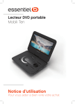 Essentielb Mobili Ten + Support Voiture Lecteur DVD portable Owner's Manual