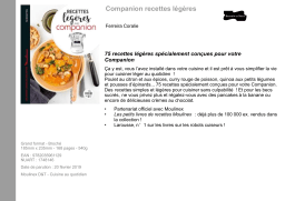 Dessain Et Tolra Recettes legeres avec Companion Livre de cuisine Product fiche