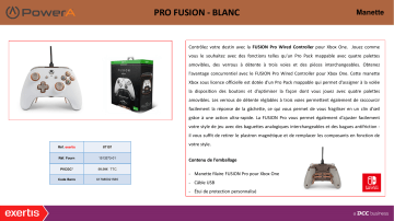 Product information | Powera XB1 PRO FUSION CONTROLLER WHITE Manette Product fiche | Fixfr