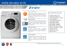 Indesit INNEX XWDE 861480X W Lave linge séchant hublot Owner's Manual