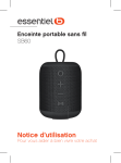 Essentielb SB60 rouge Enceinte Bluetooth Owner's Manual