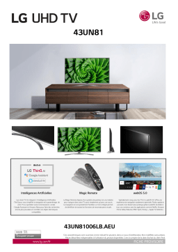 LG 43UN81006 TV LED Product fiche