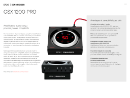 Epos Sennheiser Amplificateur GSX 1000 Micro gamer Product fiche