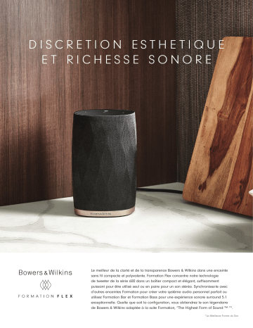 Product information | Bowers And Wilkins Formation Flex Enceinte Product fiche | Fixfr