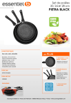 Essentielb 3 poeles Pietra black Batterie de cuisine Product fiche