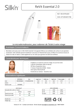 Silk'n Revit 2 Appareil de microdermabrasion Product fiche