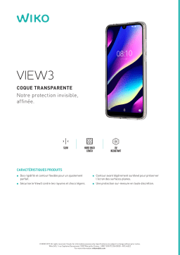 Wiko View 3 Rigide transparent Coque Product fiche