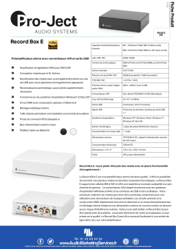 Pro-Ject Record Box E Préampli phono Product fiche