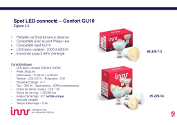 Innr GU10 x4 Connectée Blanc variable confort Ampoule connectée Product fiche