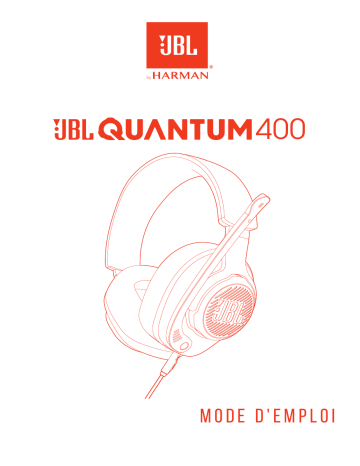 Manuel du propriétaire | JBL Quantum 400 Noir Casque gamer Owner's Manual | Fixfr