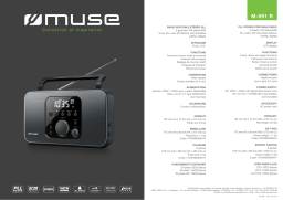 Muse M-091 R noir Radio analogique Product fiche