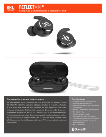 Product information | JBL Reflect Mini NC Blanc Ecouteurs Product fiche | Fixfr