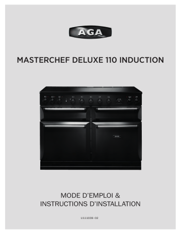 MASTER CHEF DELUXE 110 DARTMOUTH BLUE | Manuel du propriétaire | AGA MASTER CHEF DELUXE 110 SALCOMBE BLUE Piano de cuisson induction Owner's Manual | Fixfr