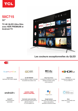 TCL 50C715 Android TV TV QLED Product fiche