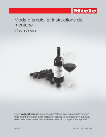 Manuel du propriétaire | Miele KWT 7112 iG ed/cs Cave à vin encastrable Owner's Manual | Fixfr