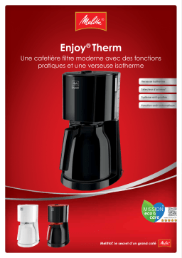 Melitta Enjoy Therm Blanc Cafetière filtre Product fiche