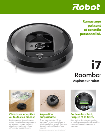 Product information | Irobot ROOMBA i7 Aspirateur robot Product fiche | Fixfr