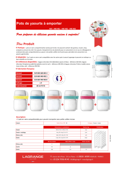 Lagrange 2 pots compartimentés Citron&Celeste Pot Product fiche