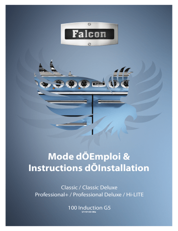 DELUX100 INDUC GRISPERLE CHROME | Manuel du propriétaire | Falcon DELUX100 INDUC NOIR/CHROME Piano de cuisson induction Owner's Manual | Fixfr