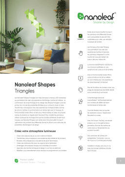 Nanoleaf Shapes Triangles Kit -15PK Panneaux lumineux Product fiche