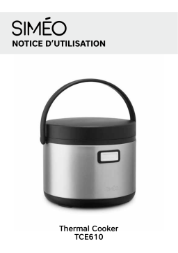 Simeo Thermal Cooker Nomade TCE610 Mijoteuse Owner's Manual