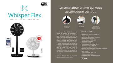 Product information | Duux DXCF12 Ventilateur Product fiche | Fixfr