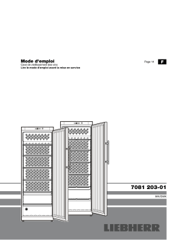 Liebherr WKt6451-22 Cave à vin vieillissement Owner's Manual
