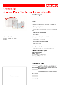 Miele Tablettes Lave-vaisselle Nettoyant Product fiche