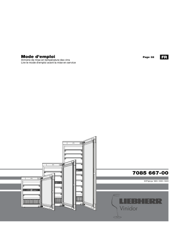 Manuel du propriétaire | Liebherr EWTgb1683-21 Cave à vin polyvalente Owner's Manual | Fixfr